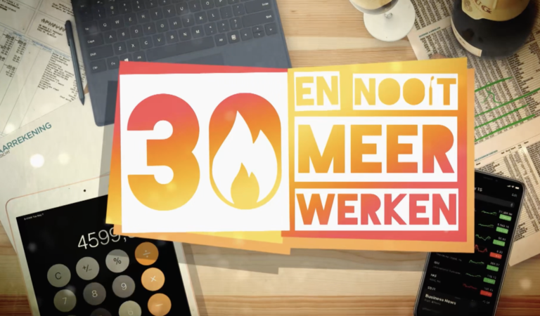 Logo van het programma 30 en nooit meer werken